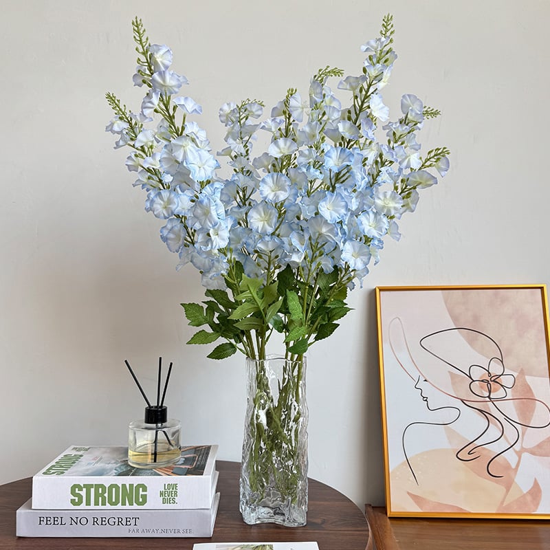 Μεταξωτό λουλούδι Delphinium για διακόσμηση σαλονιού και γάμου, ανθοδέσμη και διακόσμηση τοπίου