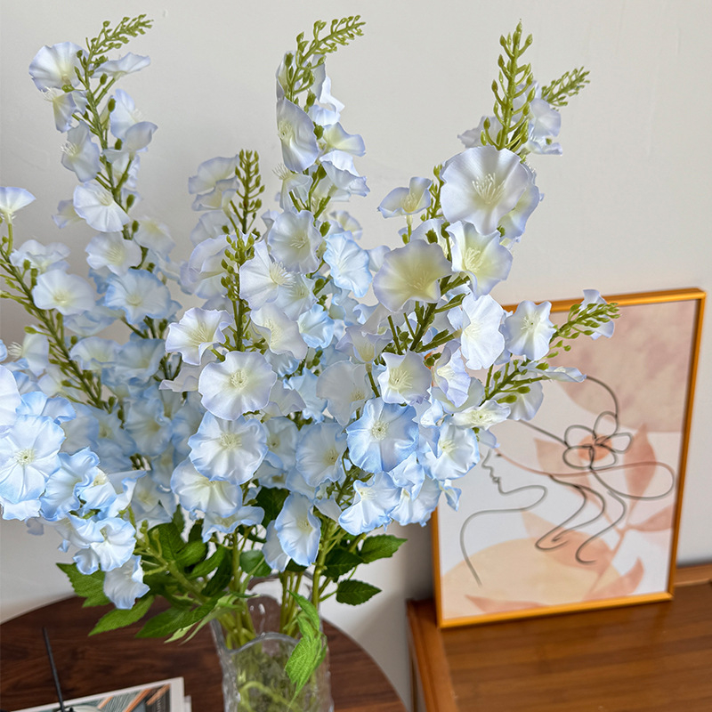 Μεταξωτό λουλούδι Delphinium για διακόσμηση σαλονιού και γάμου, ανθοδέσμη και διακόσμηση τοπίου