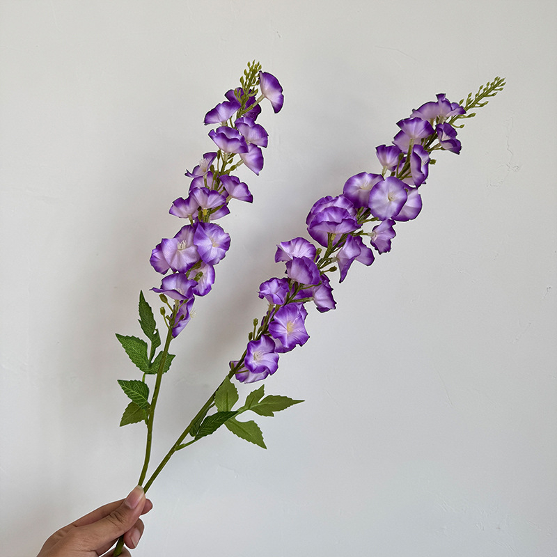 Μεταξωτό λουλούδι Delphinium για διακόσμηση σαλονιού και γάμου, ανθοδέσμη και διακόσμηση τοπίου