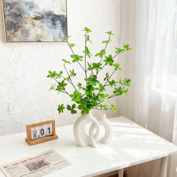 Ozdobe ceramice cu plante artificiale, pentru sufragerie, decor artistic de înaltă clasă, set complet