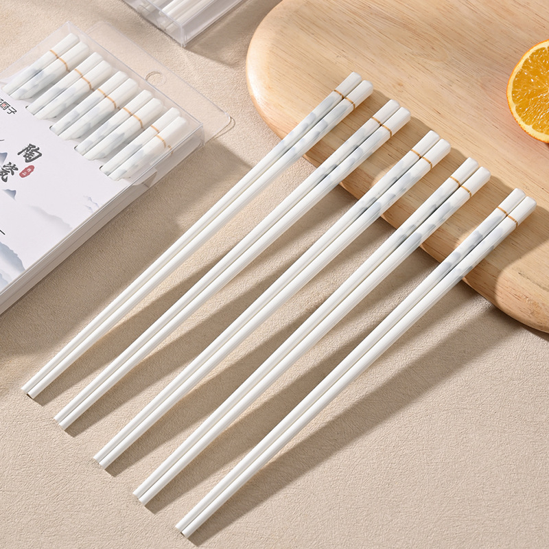 Bețișoare ceramice pentru mâncare, antiderapante, rezistente la mucegai, 10 perechi în blister, rezistente la deformare, design elegant