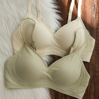 Milk Silk bešivni bežični grudnjak za žene, mali grudi, blagi push-up, 3D meka podrška, tanke šalice