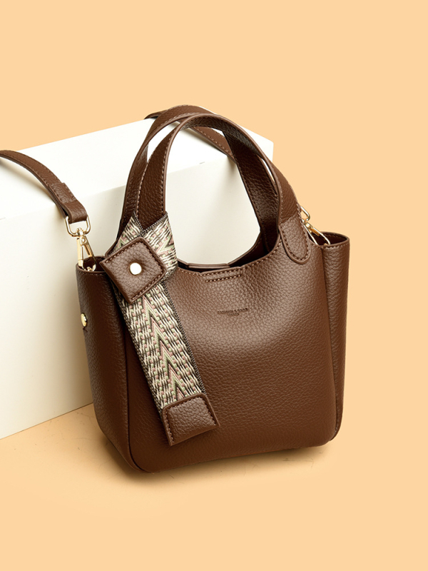 Ženska Tote torba s ručkom, vrhunska tekstura, novi model 2025, jednofarbna, velika kapaciteta, za nošenje na ramenu ili kao crossbody