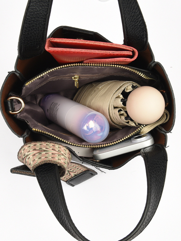 Ženska Tote torba s ručkom, vrhunska tekstura, novi model 2025, jednofarbna, velika kapaciteta, za nošenje na ramenu ili kao crossbody