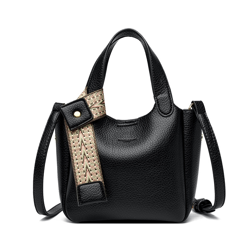 Ženska Tote torba s ručkom, vrhunska tekstura, novi model 2025, jednofarbna, velika kapaciteta, za nošenje na ramenu ili kao crossbody
