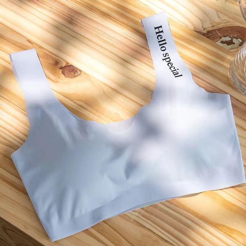 Ljetna tanka bezšivna sportska grudnjaka od ice silk, prozračna, brzo se suši, bez žica
