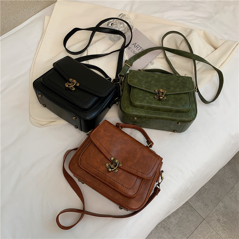 Vintage crossbody torba za žene, elegantna i svestrana visokokvalitetna torba, casual torba preko ramena, mala kvadratna torba
