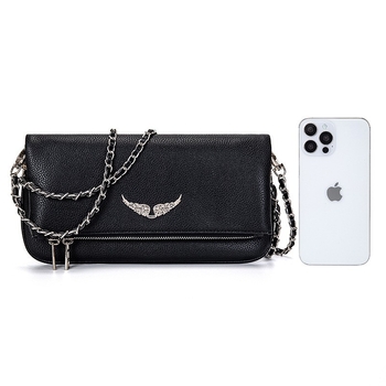 Ženska torbica s dizajnom krila, mala kvadratna, PU koža, preko ramena ili crossbody, elegantna i kompaktna