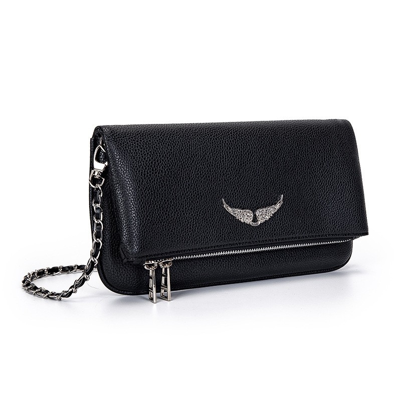Ženska torbica s dizajnom krila, mala kvadratna, PU koža, preko ramena ili crossbody, elegantna i kompaktna
