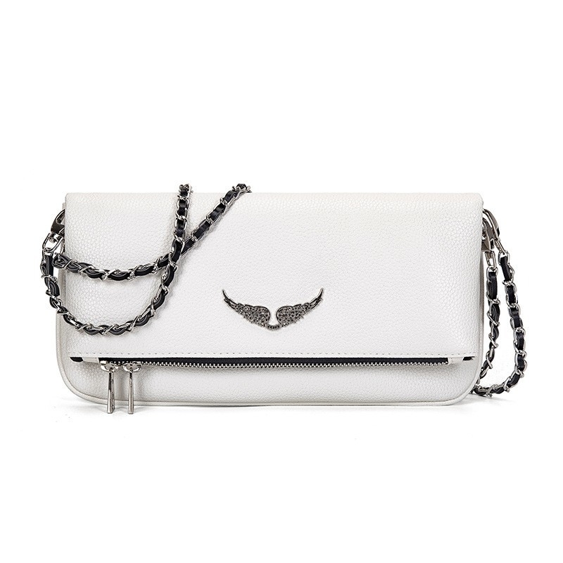 Ženska torbica s dizajnom krila, mala kvadratna, PU koža, preko ramena ili crossbody, elegantna i kompaktna