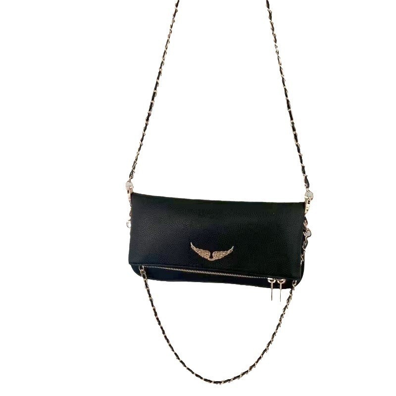 Ženska torbica s dizajnom krila, mala kvadratna, PU koža, preko ramena ili crossbody, elegantna i kompaktna