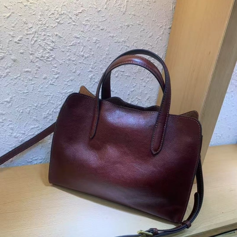 Кожена Tote чанта с голям капацитет, дамска чанта за ежедневна употреба, презрамка за рамо или кръстосана презрамка