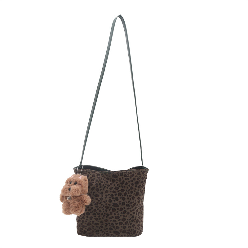 Ženska torba za rame s leopard printom, velika kapaciteta, PU koža, vodootporna, za nošenje preko ramena ili crossbody