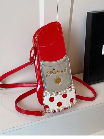 Mala crossbody torba s etuijem za ruž i perlama, ženska torba za rame u korejskom stilu