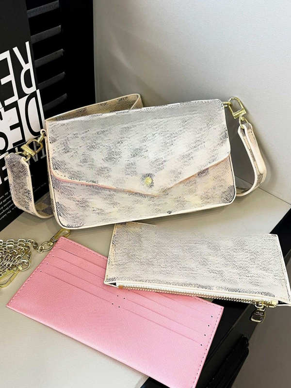 Ženska Mahjong torba s lancem, 3-in-1 set — torba za rameno i crossbody