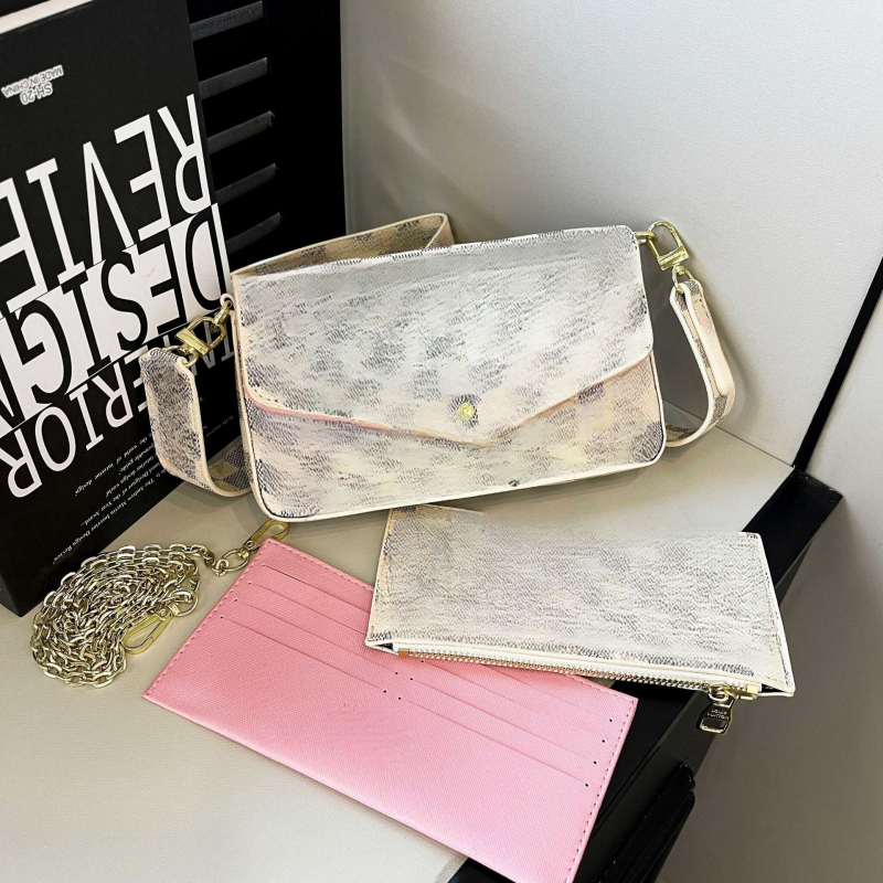 Ženska Mahjong torba s lancem, 3-in-1 set — torba za rameno i crossbody