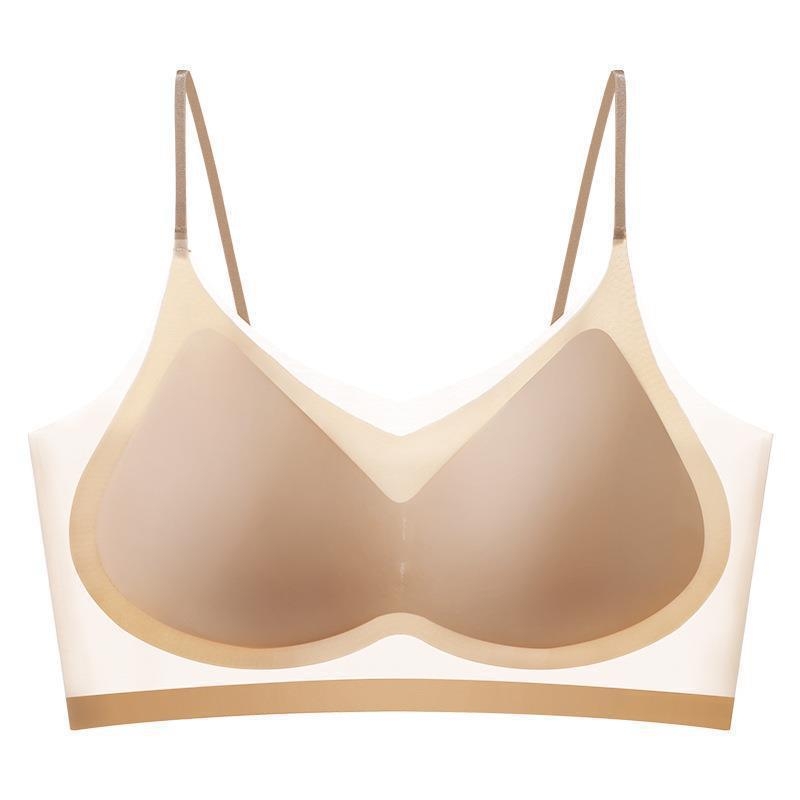 Plus veličina bešprijekorni grudnjak-vest od mrežaste Ice Silk tkanine, prozračan, oblikuje leđa