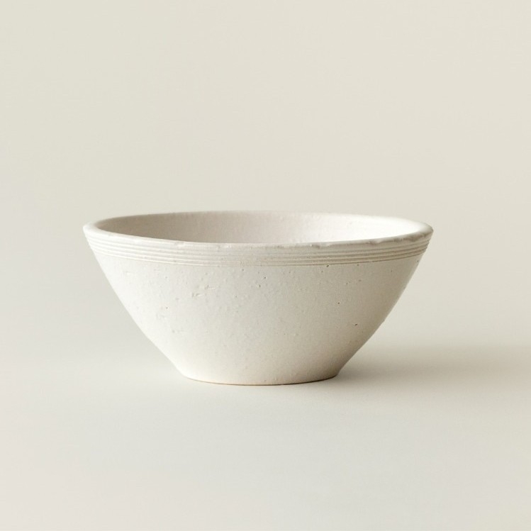 Veselă ceramică albă pentru o singură persoană — set minimalist de veselă de masă, bol pentru orez și tăiței instant, bol de supă în stil restaurant, bol în formă de trompetă