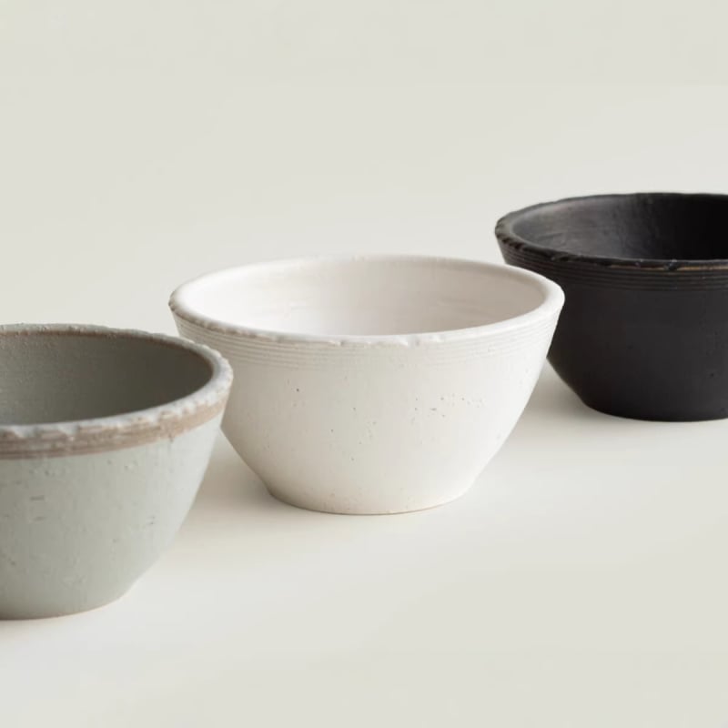 Veselă ceramică albă pentru o singură persoană — set minimalist de veselă de masă, bol pentru orez și tăiței instant, bol de supă în stil restaurant, bol în formă de trompetă