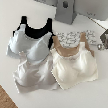 Bešiv grudnjak od Ice Silk, ženski, prozračan, bez žice, vest-stil tanak bandeau