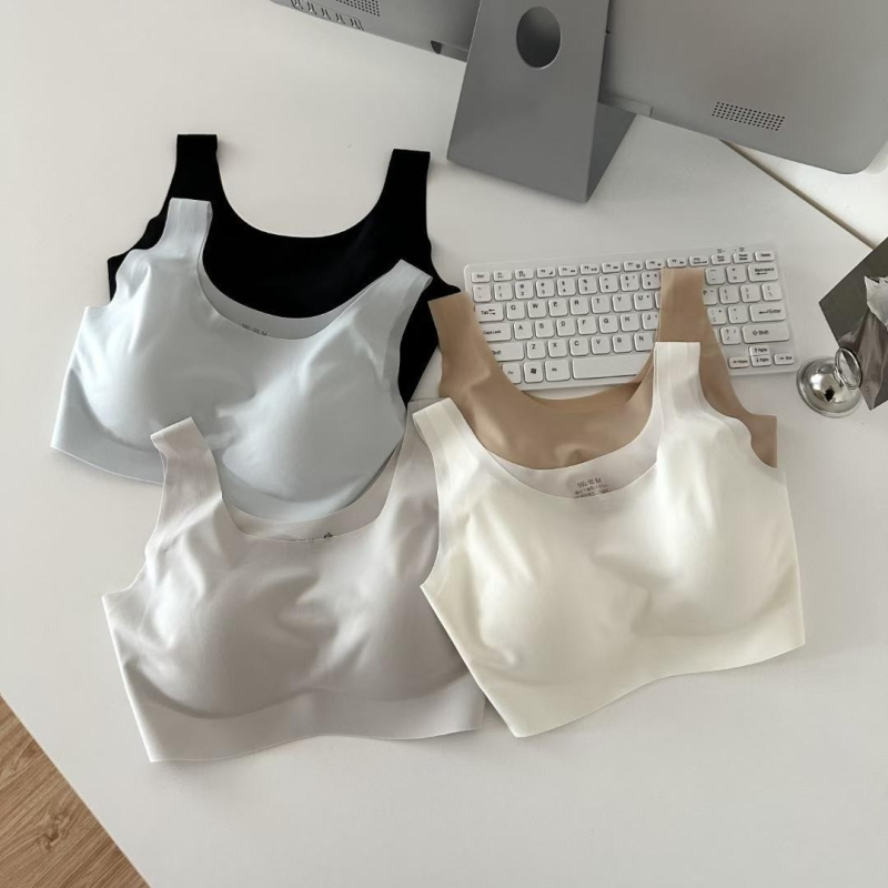Bešiv grudnjak od Ice Silk, ženski, prozračan, bez žice, vest-stil tanak bandeau