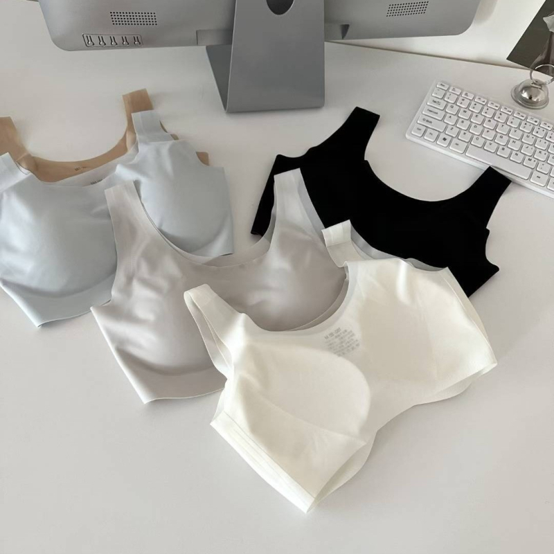 Bešiv grudnjak od Ice Silk, ženski, prozračan, bez žice, vest-stil tanak bandeau