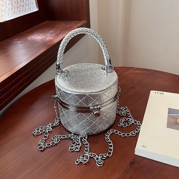 2025 ljetna moda: mini cilindrična torbica za ruž s lancem, ženska crossbody ili torba za ruku