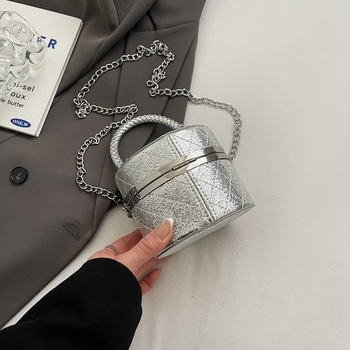 2025 ljetna moda: mini cilindrična torbica za ruž s lancem, ženska crossbody ili torba za ruku