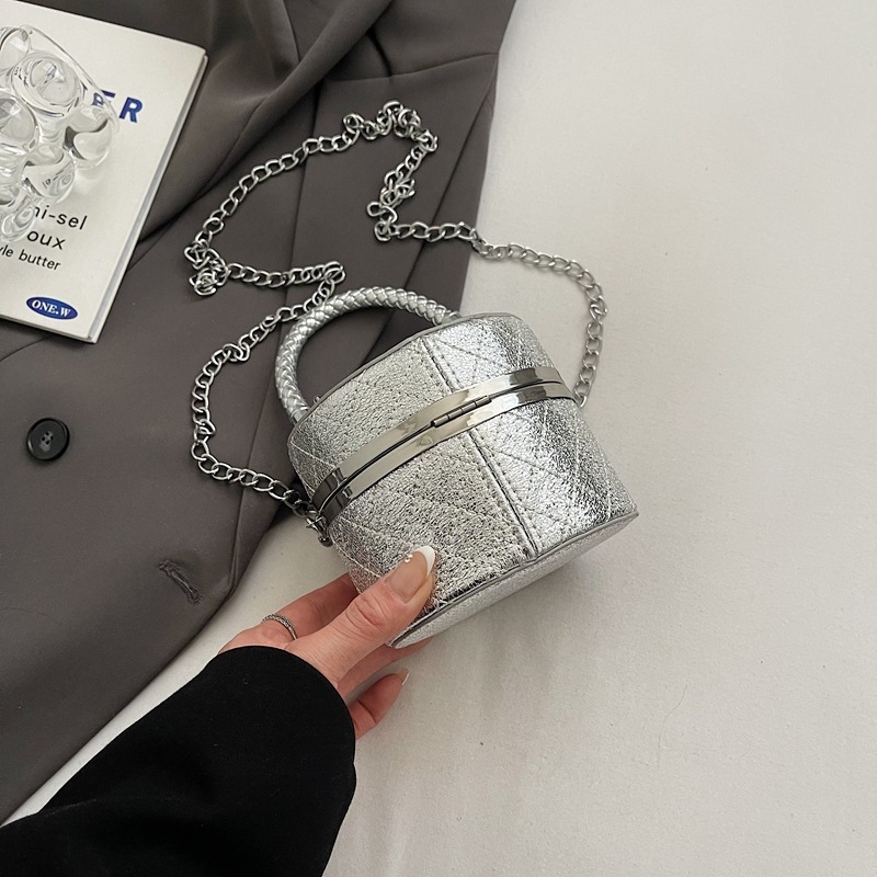 2025 ljetna moda: mini cilindrična torbica za ruž s lancem, ženska crossbody ili torba za ruku