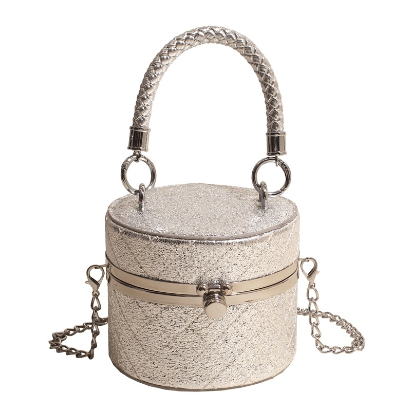 2025 ljetna moda: mini cilindrična torbica za ruž s lancem, ženska crossbody ili torba za ruku