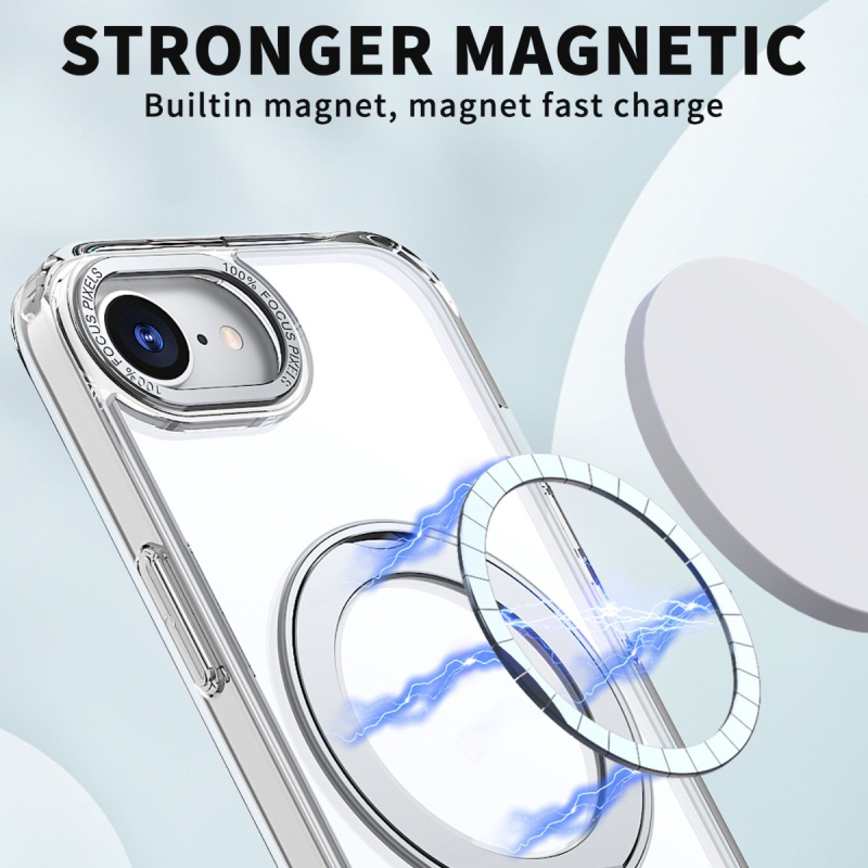 Калъф за iPhone 17 серия със 360° въртящ се пръстен-стойка и MagSafe