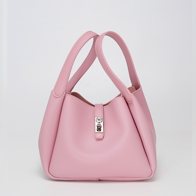 Ženska kožna torbica-košara, proljeće–ljeto, jednodavna i elegantna, velika kapaciteta, za rame ili crossbody