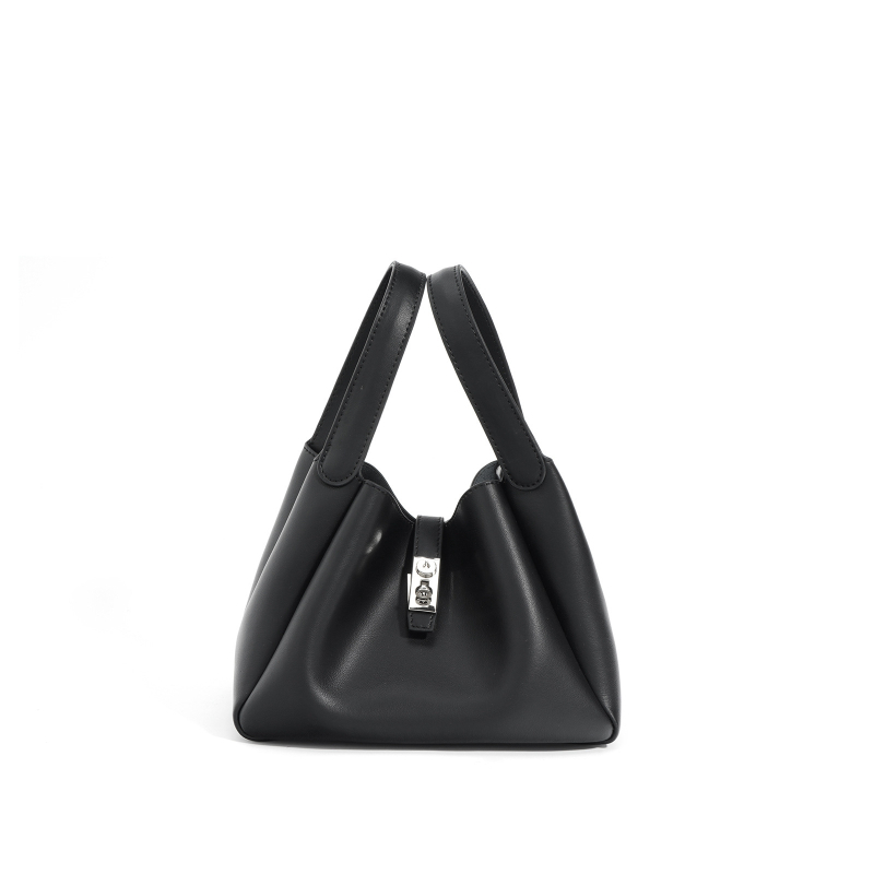 Ženska kožna torbica-košara, proljeće–ljeto, jednodavna i elegantna, velika kapaciteta, za rame ili crossbody