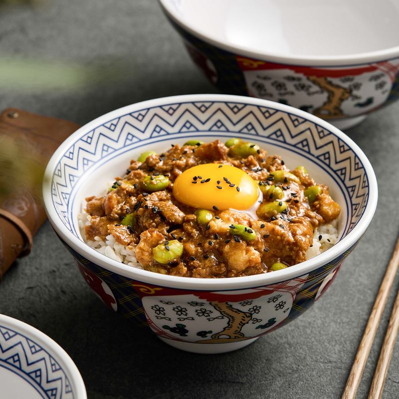 Bol japonez de ramen, melamină cu imitatie de porțelan, bol donburi pentru restaurante, bol înalt pentru supe și tăiței