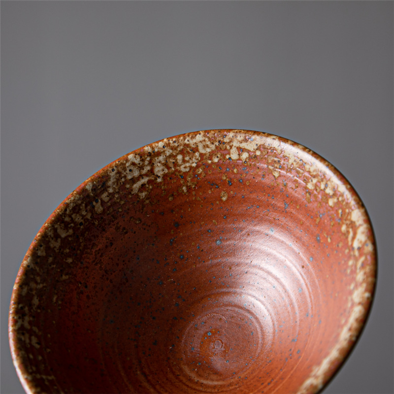 Vas de ceramică în stil japonez retro, porțelan gros, bol pentru ramen și supă, formă rotundă pentru uz casnic și comercial
