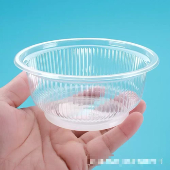 Mingxian boluri de unică folosință pentru supă — groase și durabile, circulare din plastic, ideale pentru întâlniri în familie, menținerea prospețimii