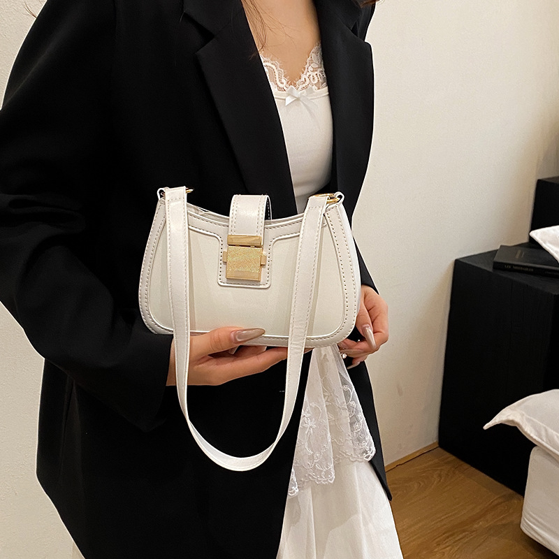Mini ženska torbica preko ramena od PU, saddle stil, korejskog stila dizajn, svjež i sladak