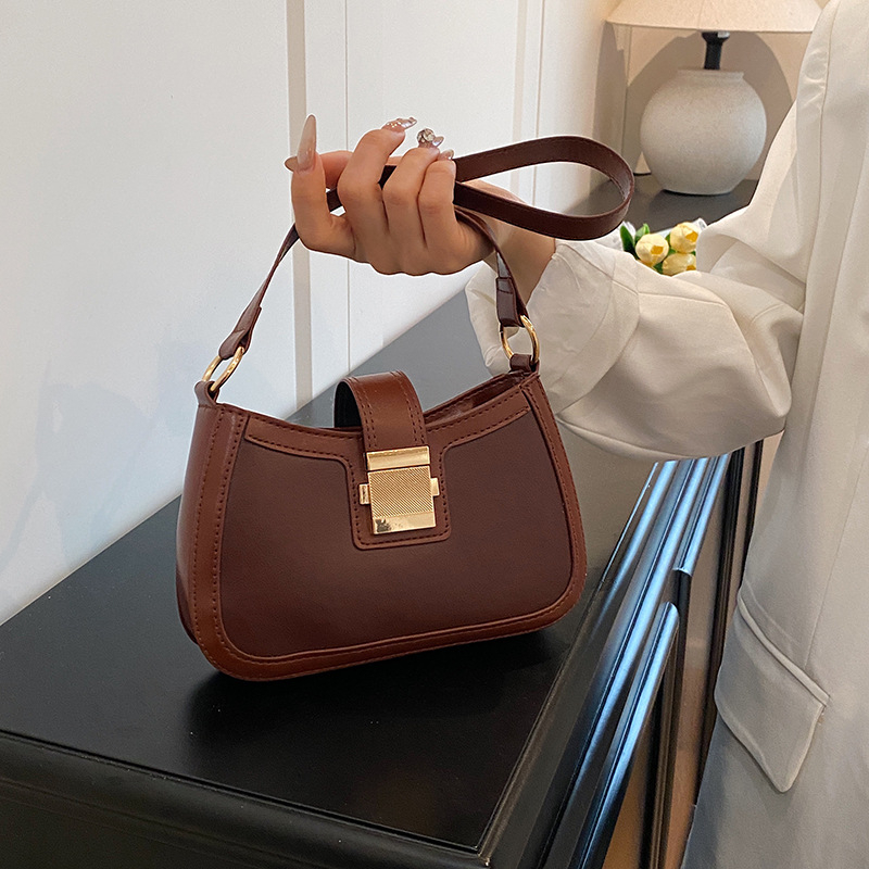 Mini ženska torbica preko ramena od PU, saddle stil, korejskog stila dizajn, svjež i sladak