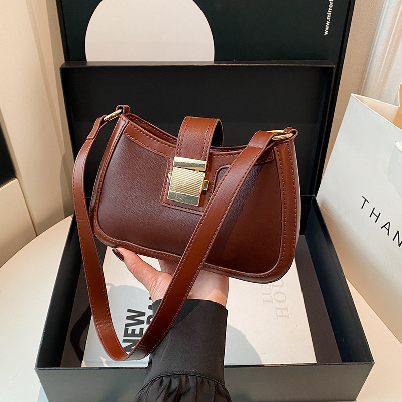 Mini ženska torbica preko ramena od PU, saddle stil, korejskog stila dizajn, svjež i sladak