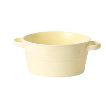 Bol mare pentru supă cu mâneri duble, bol din porțelan pentru noodles, bol pentru snail noodles, design elegant, cu lingură
