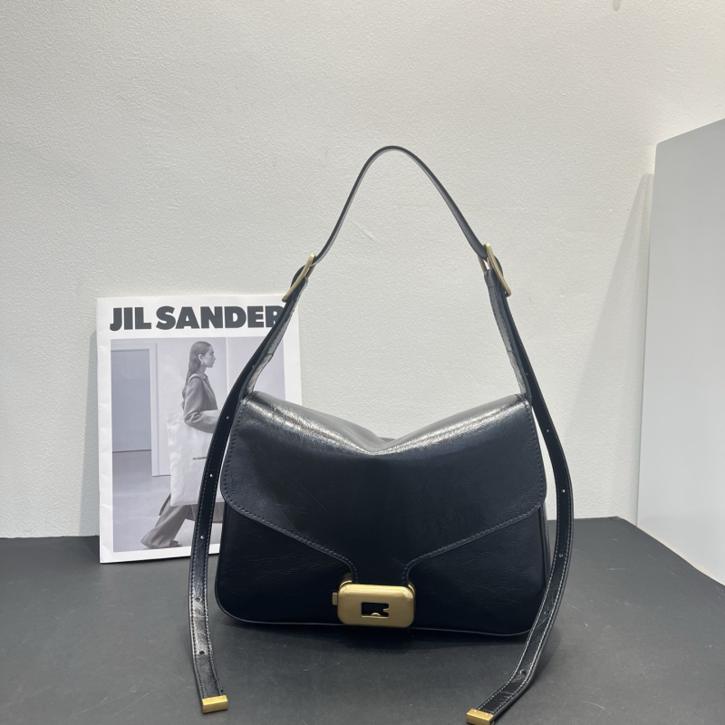 Ženska torbica od prave kože, sedlastog dizajna, crossbody, malog kvadratnog oblika, proljeće 2026, retro luksuz