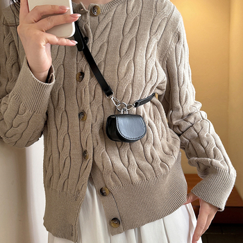 Ženska mini torbica za ruž, moderna crossbody torba na pojas, mali kvadratni oblik