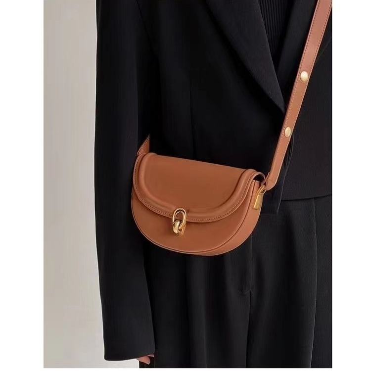Premium torbica tipa sedlo, mala ženska torba preko ramena, PU materijal, moda 2025