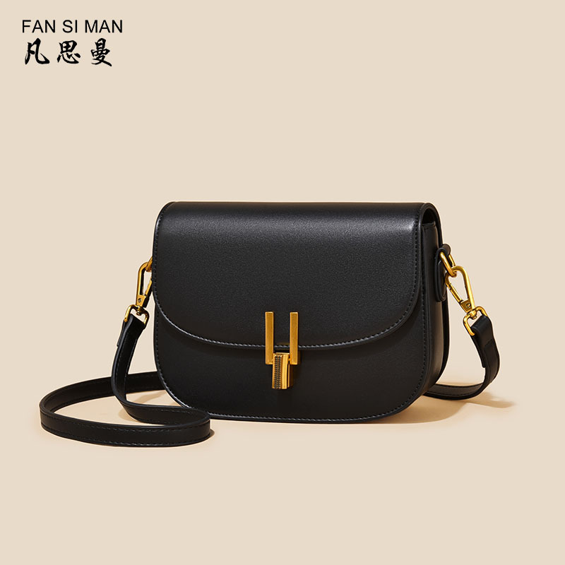 Fansiman ženska crossbody saddle torba - mala veličina, PU koža, polukružni oblik, gradski stil, proljeće-ljeto moda