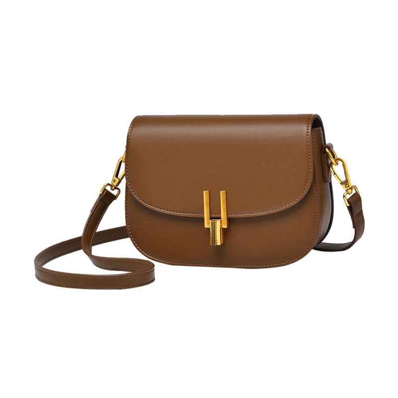 Fansiman ženska crossbody saddle torba - mala veličina, PU koža, polukružni oblik, gradski stil, proljeće-ljeto moda