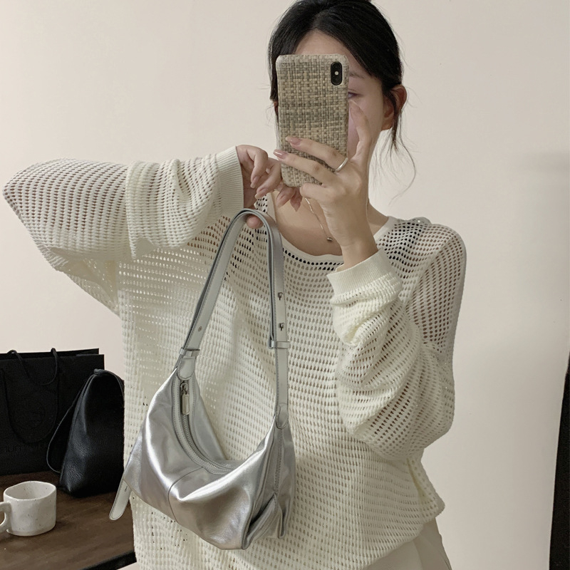 2026 nova Dumpling torba od jagnjeće kože za žene, crossbody, mekana prirodna koža, visoke kvalitete