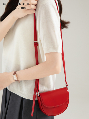 Ženska mala torba u obliku sedla od PU, gradski minimalistički stil, preko ramena ili crossbody, luksuzan izgled