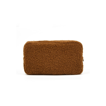 Jednobojna Teddy Velvet kozmetička torbica, velika kapaciteta za njegu kože, putna pliš torbica za toaletne potrepštine, torbica za ruž