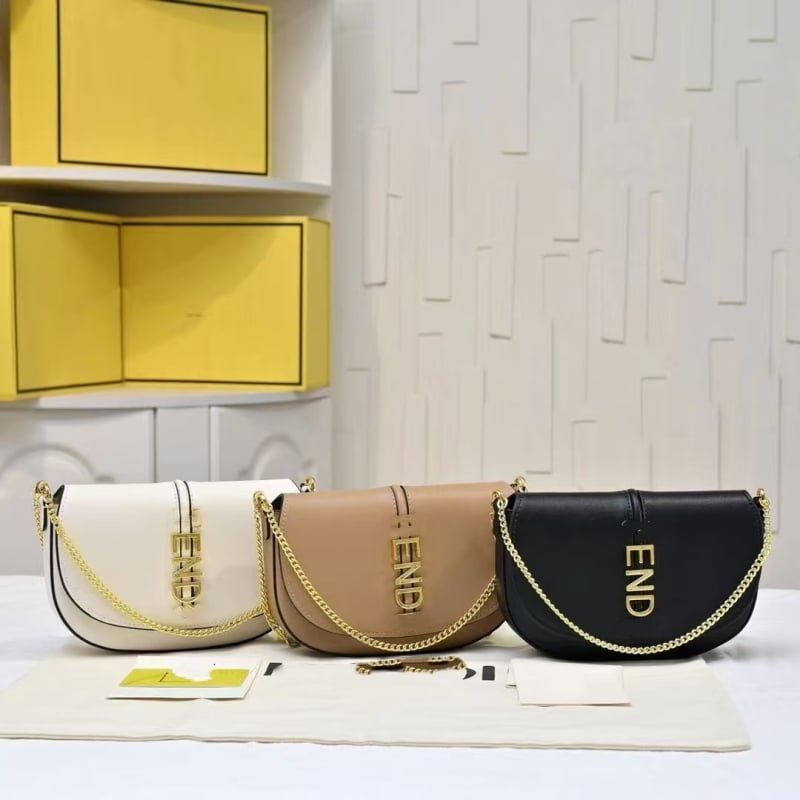 Ženska kožna crossbody torbica, sedlastog stila, 2025 novi model, lančani remen, lagani luksuz