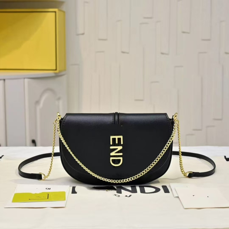 Ženska kožna crossbody torbica, sedlastog stila, 2025 novi model, lančani remen, lagani luksuz